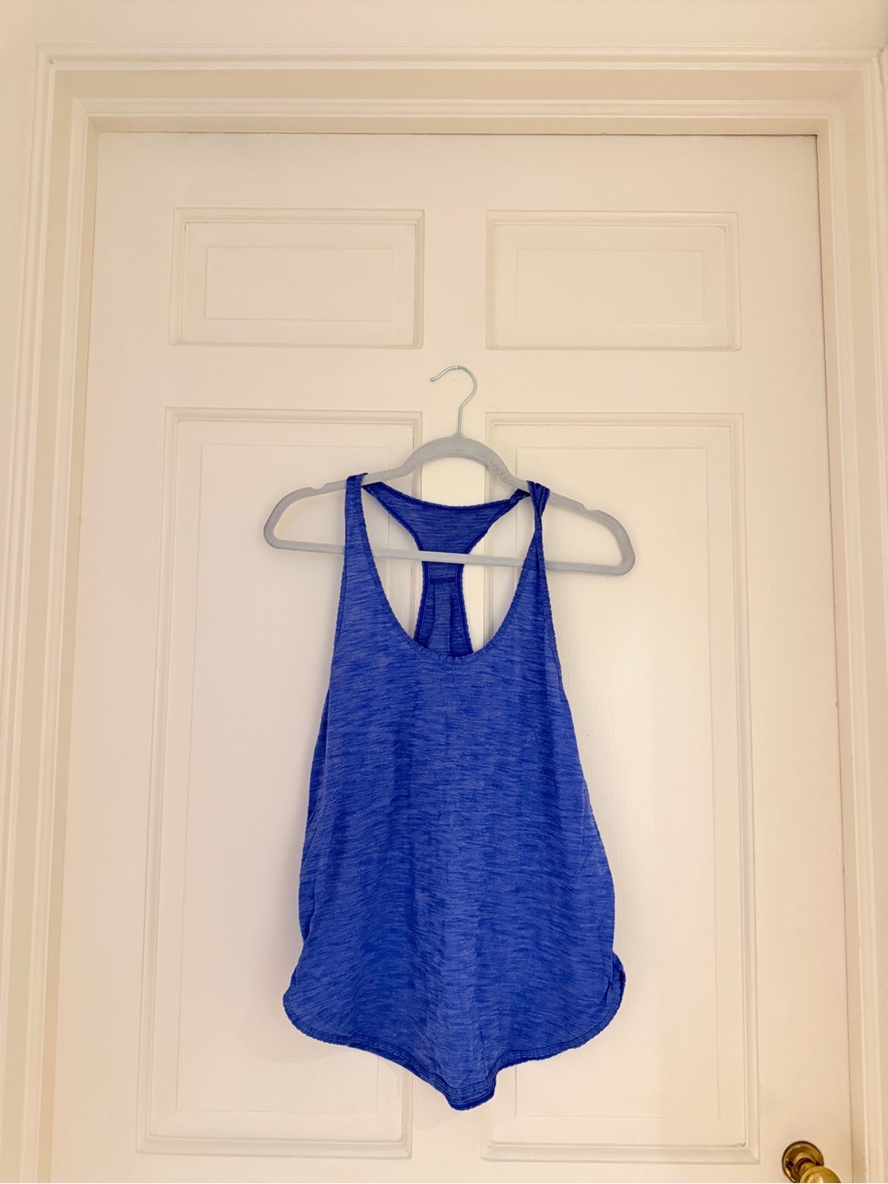 lululemon athletica cobalt blue racerback tank